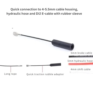 COONIUM Bike Internal Cable Routing Tool Kit Compatible with 4-5.5mm Cable Housing, Hydraulic Hose and DI2 E-Tube - product information 3