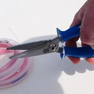 Cuda Titanium-Bonded Fishing Scissors with Micro Serrated Edges One Size - Cuda 8