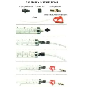 CYCEARTH Bike Bicycle DOT Oil Bleed Kit Tool for Avid Disc Brake Juicy 1 3 5 7 9 Elixir Code RX R CR XO XX SRAM Carbon Trail Formula - product information 4