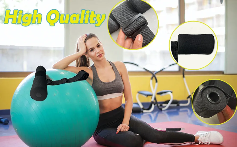 Denlydom Nordic Hamstring Curl Strap,Portable Ab Leg Hamstring Exercise Equipment,Fitness Workout Band Door Anchor Adjustable Sit Up Assistant for Hamstring Curls,Spanish Squats,Nordic Curl original - product information 2