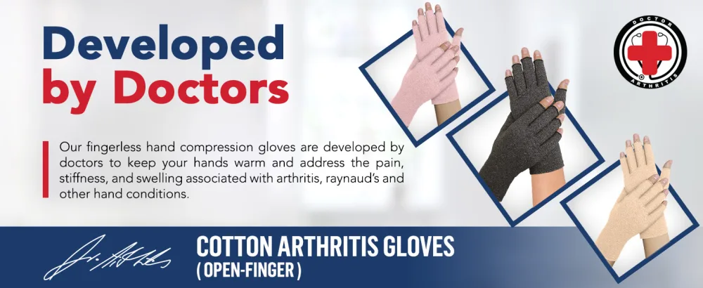 Doctor Developed Ladies Arthritis gloves / Compression gloves for Women & Handbook (S) Small (Pack of 1) - Cotton Arthritis Gloves