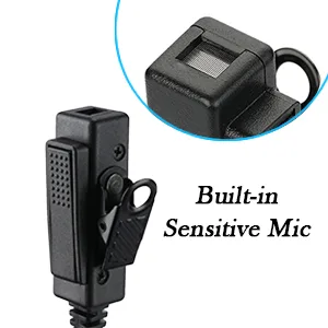 Compatible with Baofeng UV-5R BF-F8HP UV-82 Radios Earpiece Kenwood 2 Pin Two Way Radio Headset Walkie Walkie Surveillance Kit Police Headphone - cp 200