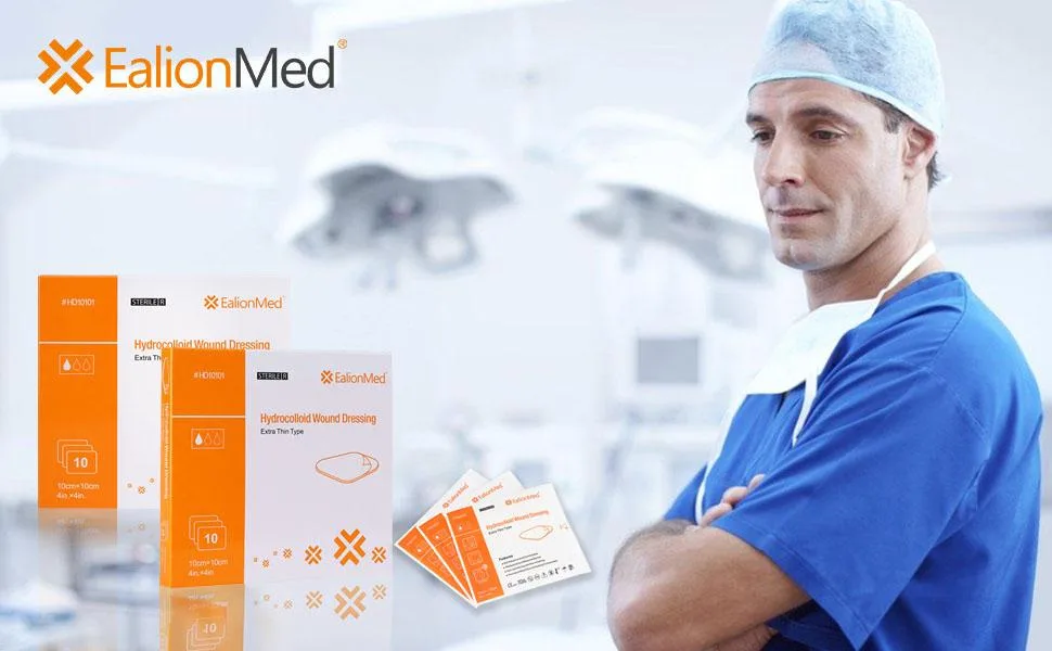 Sureskin Hydrocolloid Thin Wound Dressing 4'' x 4'' 10 Pack - Ideal for Pressure ...