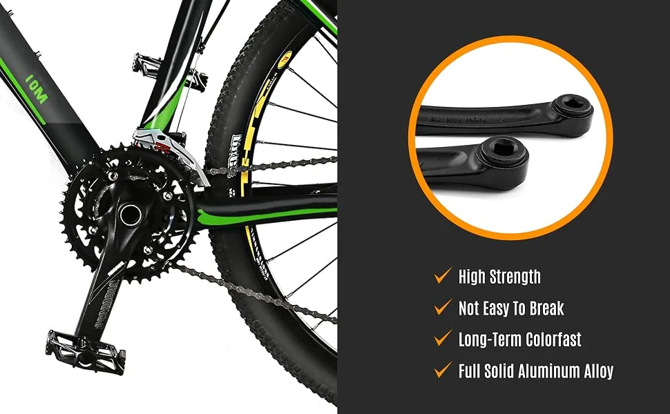 Epessa Crank Arm Left Available in Diamond Hole and Square Hole,170mm Diamand Interface - Bicycle Crank