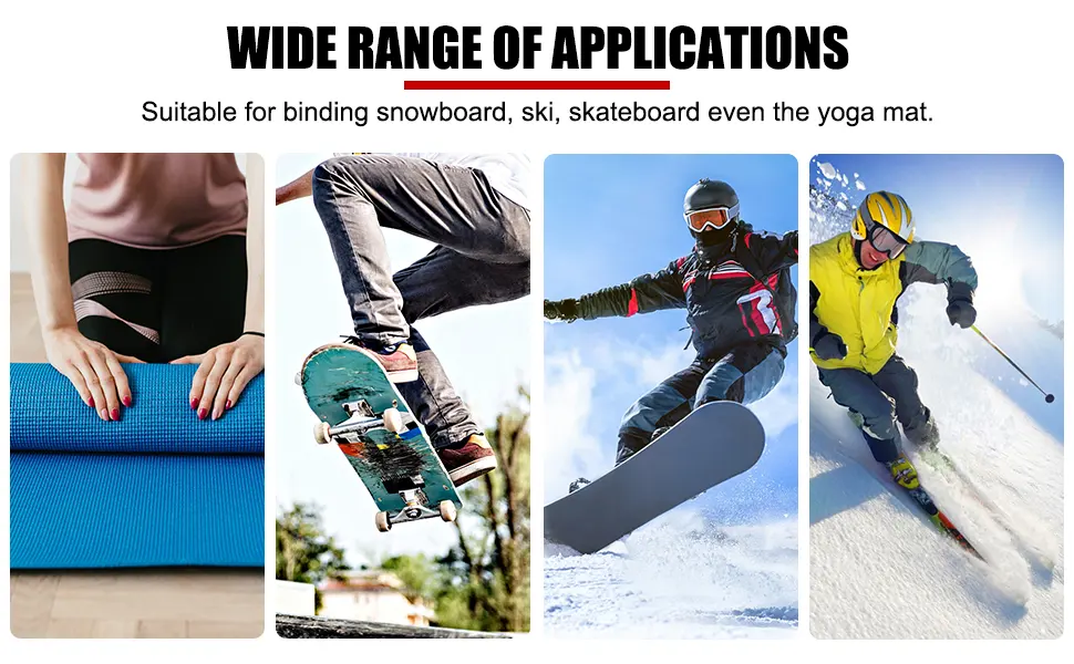 EVTSCAN Shoulder Strap Snowboard Carry Strap Bindings for Snowboard Ski Skateboard and Yoga Mat - product information 7