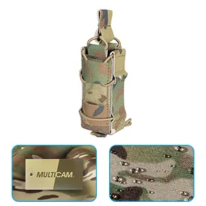 EXCELLENT ELITE SPANKER Open Top M4 M14 M16 AR15 Mag Pouch and Single Pistol Mag Pouch Flashlight Holder Magazine A-Multicam-Pistol Pouch - product information 3