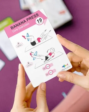 Flexies Pilates Ring Workout Cards -58 Exercise ring Card with Pilates circle Work Out Posture, Instruction & Breathing Tips | Free Dry-Erase Marker & Binding ring|Pilates Equipment Thigh Master guide - the pilates deck exercising ring pilates circle loop pel ring dual grip trainer resistance ring card