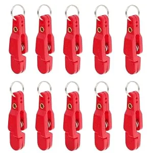 FUNORNAM Heavy Tension Snap Release Clips for Weight Planer Board Kites Downrigger Trolling Fishing red - Heavy Tension Snap Release Clip