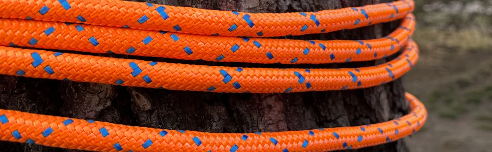 GM CLIMBING 8mm (5/16in) Accessory Cord Rope Double Braid Pre Cut CE/UIAA Black 5/16in(dia.) x 20feet - excellent outdoors adaptions
