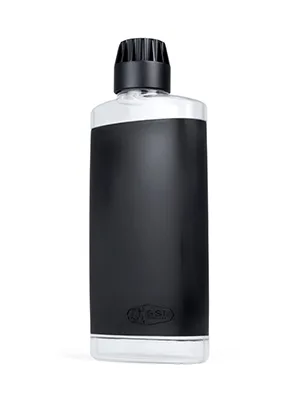 GSI Outdoors - Clear Easy Fill Flask, BPA Free, Shatter-Resistant with Shot Glass for Travel & Camping - 18 oz. 18 fl. oz. - Flask