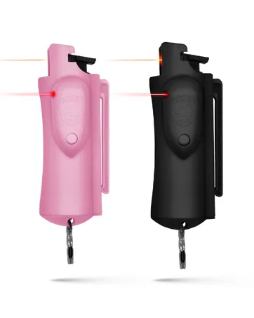 Guard Dog Security Quick Action Pepper Spray Keychain - Maximum Strength MC 1.44 - Pepper Spray Range up to 16 ft - Made in USA - 2 Pack Black - Accufire pepper spray 2 pack