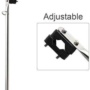 2pcs 316 Stainless Steel Flag Pole, Rail Mount Boat Pulpit Staff (7/8" - 1 1/4 ") for marine boat yacht - detail