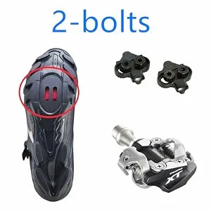 Inkesky Bike Cleats Compatible with Peloton/Stages/Look Delta - 9 Degree Float - Anti Slip - for Exercise & Spin Cycling 1 Pair - 2-bolts system