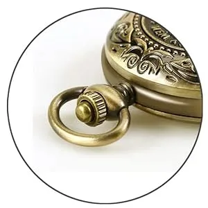 Vintage Pocket Compass for Kids Classic Portable Compass Accurate Waterproof for Hiking Outdoor Camping Motoring Boating Backpacking Survival Emergency (Copper) - Switch Buckle
