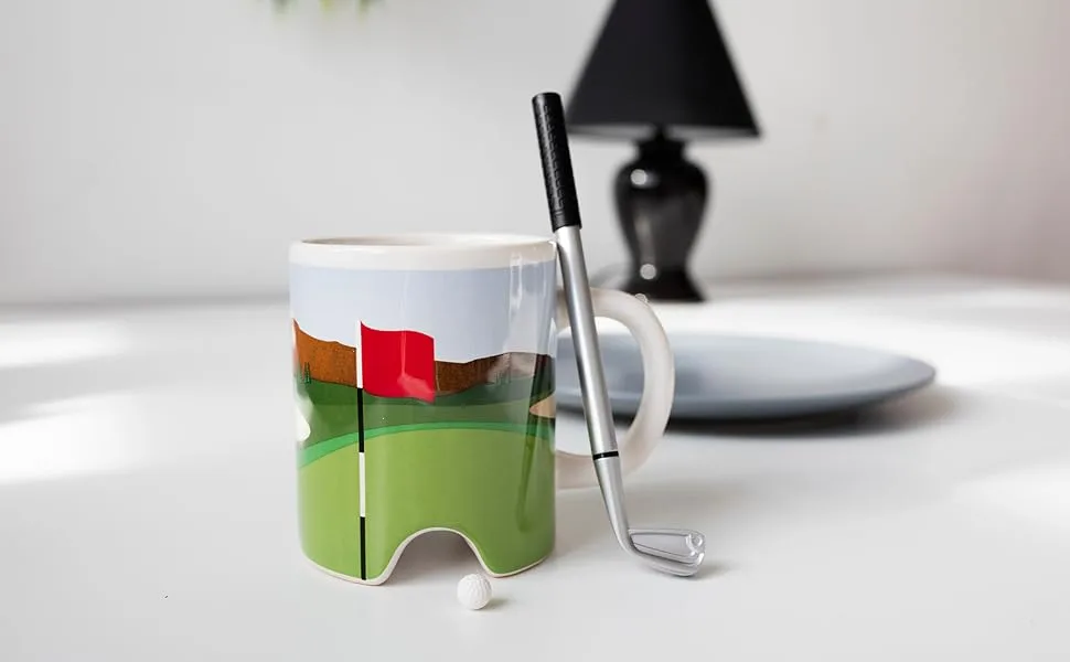 Kikkerland Putter Cup Golf Mug - kikkerland golf mug - CU66 action