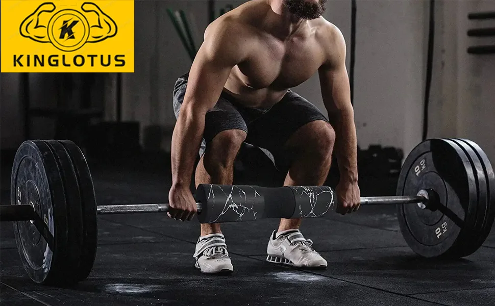 Kinglotus Barbell Pad - Squat Pad for Hip Thrusts - Foam Bar Pad Great for Comfortable Lunges and Glute Bridge Neck Shoulder Provide Lower Back Support Non-Slip Imported black squat pad - product information 1
