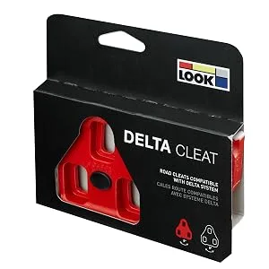 Look Delta Bi Material Cleat Red - Delta Cleats Red indoor bike pedals cycling indoor cleats indoor fitness pedals spinning bike