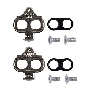 LOOK Cycle - X-Track Cleats - Unidirectional Disengagement - Ultra Compact - Lightweight - Angular Freedom 6  - Cleats for MTB, Gravel or Urban Riding - Easy Cleats MTB Cleats Look Xtrack Cleats MTB bike cleats cleats for MTB pedales de montaña