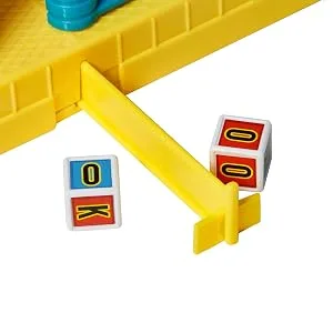 Rock Em Sock Em Robots Knock or Block Edition Boxing Game with Manually Operated Red Rocker and Blue Bomber Figures in Ring Kids Gift - product information 4