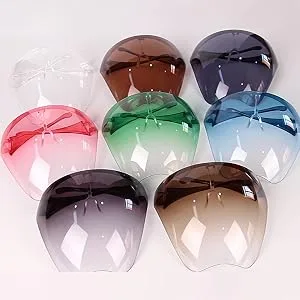 Meeyeet Oversized Huge Big Mask Shield Full Face Polarized Large Mirror Sunglasses, Multi-Color Detachable Nose Pads Visor Full Face Cover for Outdoor (C) - Oversized Huge Big Mask Shield Full Face