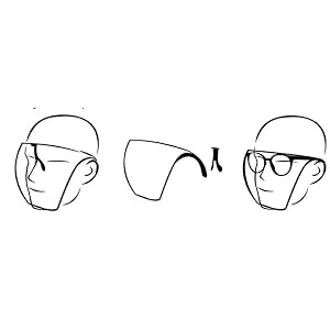 Meeyeet Oversized Huge Big Mask Shield Full Face Polarized Large Mirror Sunglasses, Multi-Color Detachable Nose Pads Visor Full Face Cover for Outdoor (C) - REMOVABLE NOSE PAD