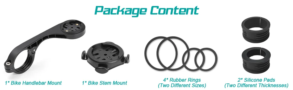 MEILAN C2 Bike Computer Mount, Out Front Bicycle Handlebar Mount for XOSS/Bryton/Garmin Edge 1030/1000/810/800/520/510/500/200/25 Touring - out front bike mount