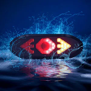 Bike Tail Light with Turn Signals Wireless Remote Control Waterproof Bicycle Rear Light Back USB Rechargeable Ultra Bright Safety Warning Cycling Taillight for Night - waterproof