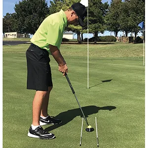 A Swing Alignment Rods 2-Pack by David Leadbetter (MoRodz) Orange - MVP Sport Golf Alignment Rods- Putting