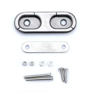 Mxeol Folding Boat Cleat Flip Up Cleats Stainless Steel Eagle Handle Design W/Back Plate & Fasteners 4-1/2 inch - folding cleat