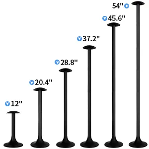 NEXCOVER Boat Cover Support Pole | Adjustable Height from 12" to 54" | 6-Stage Extension Pole | ABS Support Pole for Boat Cover (1 Pack) | Reinforced Support Pole System | Black Black (New Version) - 1 Pack - adjustable support pole for boat