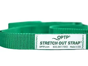 OPTP The Original Stretch Out Strap with Exercise Poster  Made in The USA Stretching Strap and Yoga Strap for Stretching, Physical Therapy Exercise and Flexibility - man using stretch out strap for pectorals