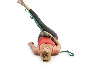 OPTP The Original Stretch Out Strap with Exercise Poster  Made in The USA Stretching Strap and Yoga Strap for Stretching, Physical Therapy Exercise and Flexibility - stretch out strap