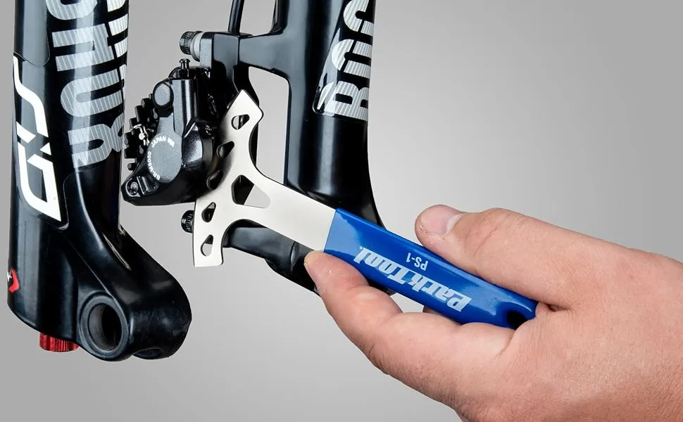 Park Tool PS-1 Bicycle Disc Brake Pad Spreader - Park Tool PS-1 in use