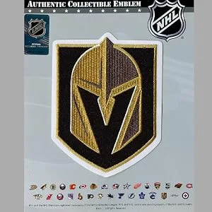 National Emblem Las Vegas Hockey Team Primary Patch Hockey Jersey NHL Team Logo Embroidered - Officially Licensed NHL Patch