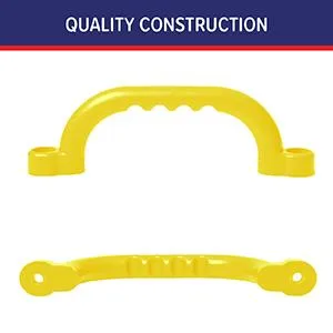 Playground Safety Handles, 2 Pack  Green Grab Handle Bars for Outdoor Jungle Gym or Swing Set - Play Platoon Playground Safety Handles