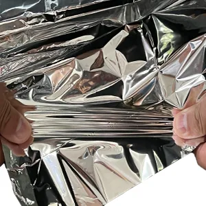 RAINPOH Emergency Mylar Thermal Blanket 82 * 64 in(10 Pack), Gigantic Space Blanket, Survival Blankets Heavy Duty Camping Gear, First Aid, Silver - Emergency Blanket