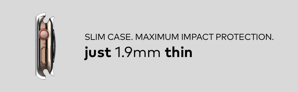 RHINOSHIELD Bumper Case Compatible with Apple Watch SE & Seriess 6/5 / 4 44mm | Slim Protective Cover - Lightweight and Shock Absorbent - Black 44mm Black - watch