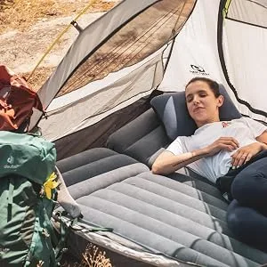 Inflatable Camping Pillow - Hiking Pillow Ultralight - Backpacking Pillow Lightweight - Camp Pillow Compressible - Blow Up Camping Pillow Gray - Ergonomic design
