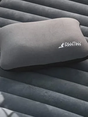 Inflatable Camping Pillow - Hiking Pillow Ultralight - Backpacking Pillow Lightweight - Camp Pillow Compressible - Blow Up Camping Pillow Gray - Remains full overnight