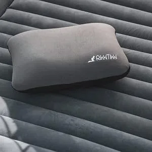 Inflatable Camping Pillow - Hiking Pillow Ultralight - Backpacking Pillow Lightweight - Camp Pillow Compressible - Blow Up Camping Pillow Gray - Remains full overnight