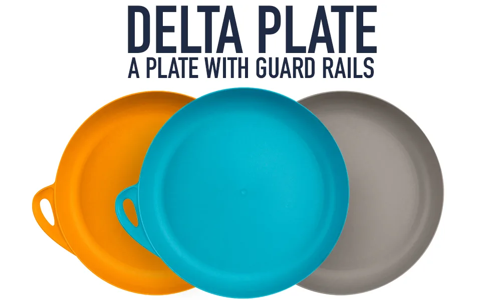 Sea to Summit Delta Plate (Pacific Blue) - Delta Plate: a plate with guard rails.