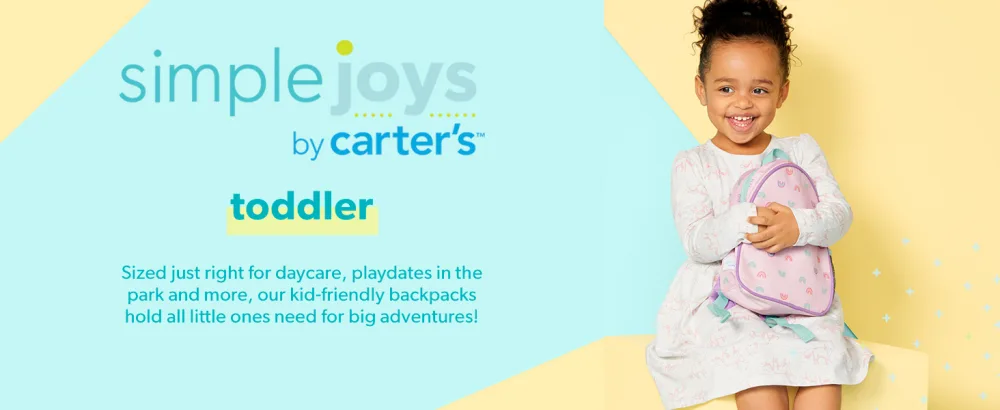 Simple Joys by Carter's Mini Backpack, Blue, Dinosaur, One Size One Size Blue, Dinosaur - simple joys toddler product cartegory