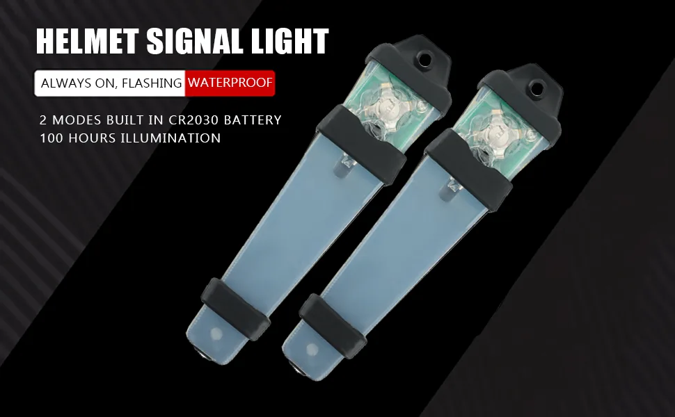 2Pcs Personal Identification Light Tactical FMA Helmet Safety Flashing Signal Light for Outdoors - signal light