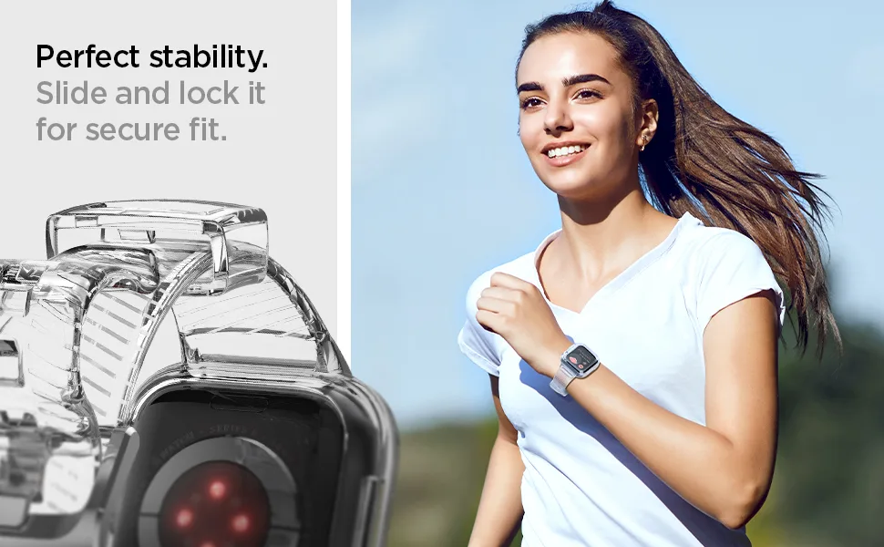 Spigen Liquid Crystal Pro Designed for Clear Apple Watch Band with Case Series SE2/6/SE/5/4 (40mm) - Crystal Clear - product information 7