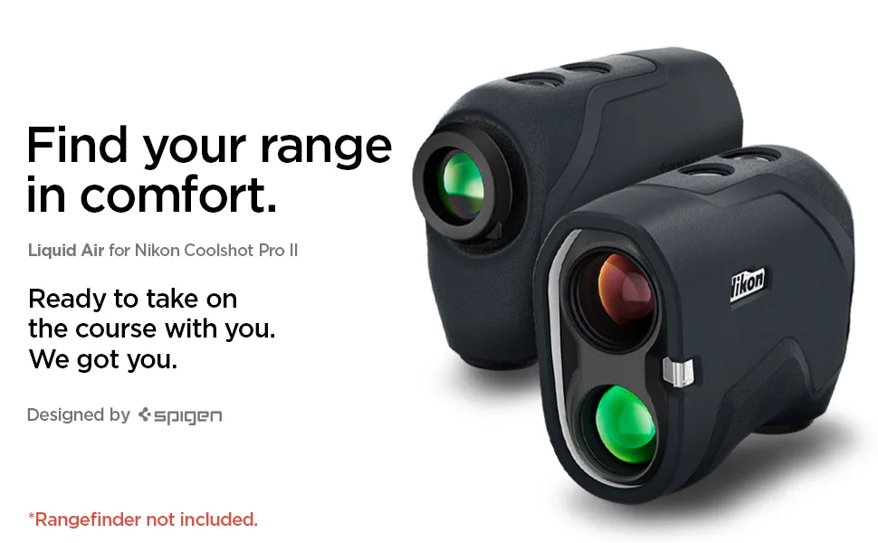 Spigen Rangefinder Case Designed for Nikon COOLSHOT PROII STABILIZED Rangefinder (2021) - Charcoal - Coolshot Pro II Stabilized Rangefinder Case