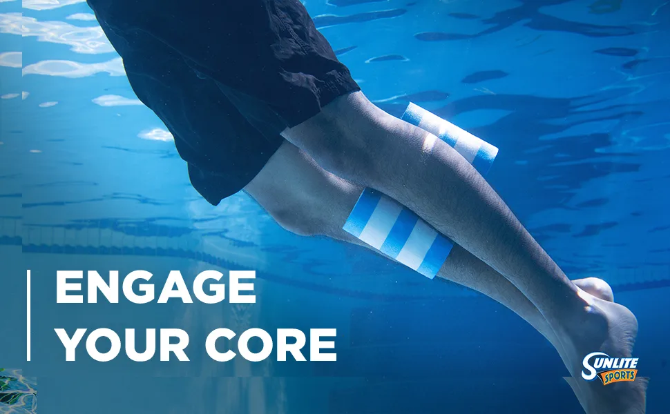 Sunlite Sports EVA 5-Layer Pull Buoy Leg Float - Pool Training Aid, Legs and Hips Support for Adults, Kids, and Beginners, for Swimming Stroke Standard Black/Blue - Pull Buoy Exercise Lift Pool Gym Workout Weight Handbar Dumbbell Water Kickboard Swim Belt Training