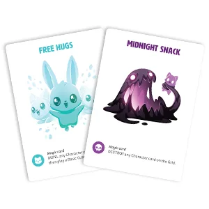 TeeTurtle Tic Tac KO: Cute vs. Evil Base Game - from The Creators of Unstable Unicorns - Tic Tac KO Card Art