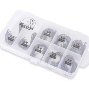 UCEC Circle Hooks Fishing Hooks 2X Strong Customized Offset Sport Circle Hooks Black High Carbon Steel Octopus 150pcs/box - Size:#1 1/0 2/0 3/0 4/0 5/0 6/0 8/0 - octopus fishing hooks