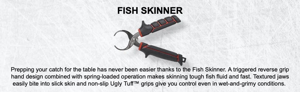 Ugly Stik Tools Fish Skinner Tool, Black (USTOOLFS) - Fish skinner