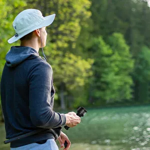2.0 Backpacker Survival Fishing Kit, Emergency Lightweight Fishing System for Travel, Hiking, Camping - In River